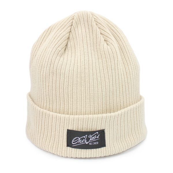 One Wave Beanie - Classic Beach Beige, klassische Beanie aus 100% Bio-Baumwolle. Organic Cotton.