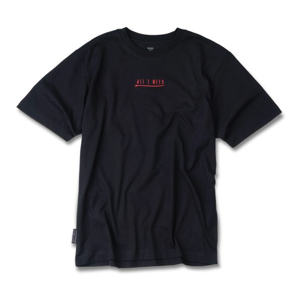 One Wave Shirt - WaterRat Midnight Black, oversized geschnittenes Heavy Wight T-Shirt aus 100% Bio-Baumwolle. Schwere Qualität.