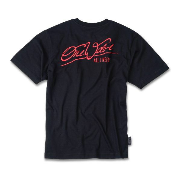 One Wave Shirt - WaterRat Midnight Black, oversized geschnittenes Heavy Wight T-Shirt aus 100% Bio-Baumwolle. Schwere Qualität.