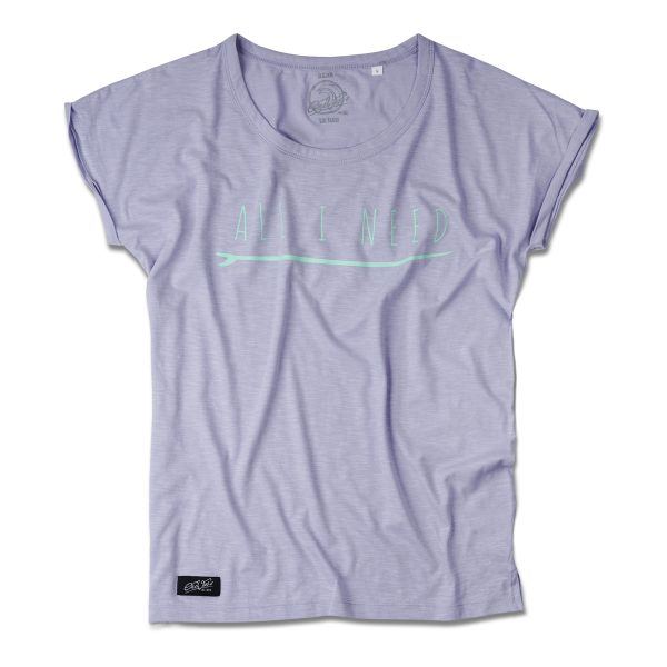 One Wave Shirt - Beach Tee Lavendel
