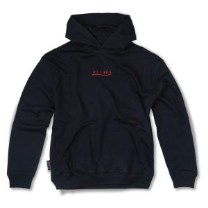 One Wave Hoodie - WaterRat Midnight Black, oversized Hoodie mit schwerer Grammatur aus 100% Bio-Baumwolle.