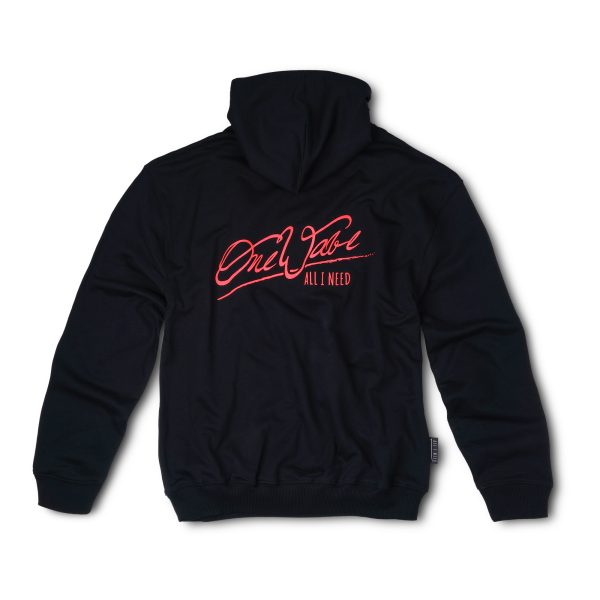One Wave Hoodie - WaterRat Midnight Black, oversized Hoodie mit schwerer Grammatur aus 100% Bio-Baumwolle.