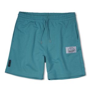 One Wave Short - Beach Pant Sea Green, klassisch geschnittene Short aus 85% Bio-Baumwolle und 15% recycelten Polyester.