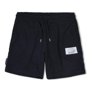 One Wave Short - Beach Pant Midnight Black, klassisch geschnittene Short aus 85% Bio-Baumwolle und 15% recycelten Polyester.