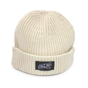 One Wave Beanie - Harbour Beach Sand, Fischerman Beanie aus 50% recycelten Polyester.