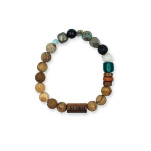 One Wave Flex - Beach Pearls, handgefertigte Armbänder mit Naturelementen. Jedes Armband ist ein Unikat.