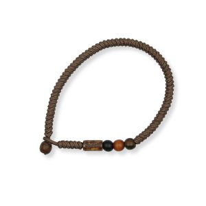 One Wave Armband Rope - Cloud Nine Chocolate. Handgefertigte Armbänder mit Holzperlen. Jedes Armband ist ein Unikat.