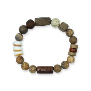 One Wave Armband Big Flex - Sand Crab, handgefertigtes Armband mit Naturelementen. Jedes Armband ist ein Unikat.